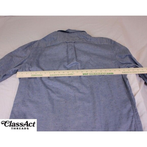 Jos A Bank 1905 Mens Long Sleeve Blue Cotton Tailored Fit Sz XL - Picture 3 of 8